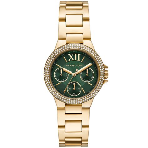 michael kors horloge goud met groen|michael kors green watches.